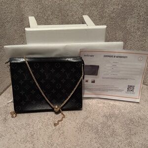 Louis Vuitton Black Crossbody Bag with Gold Chain
SOLD already
